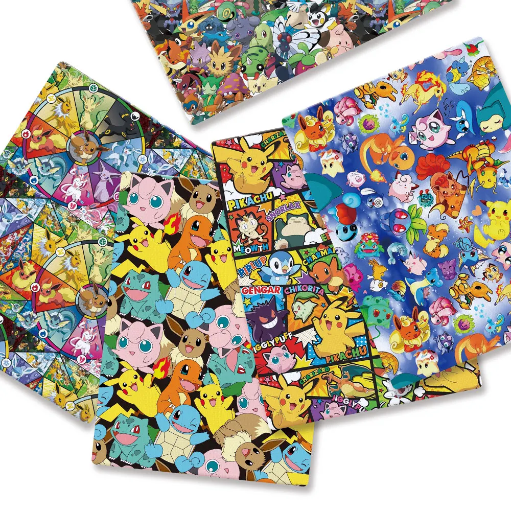 Baby Products 1 Year - Pokemon Cartoon Tkanina140 * 50cm Ręcznie
