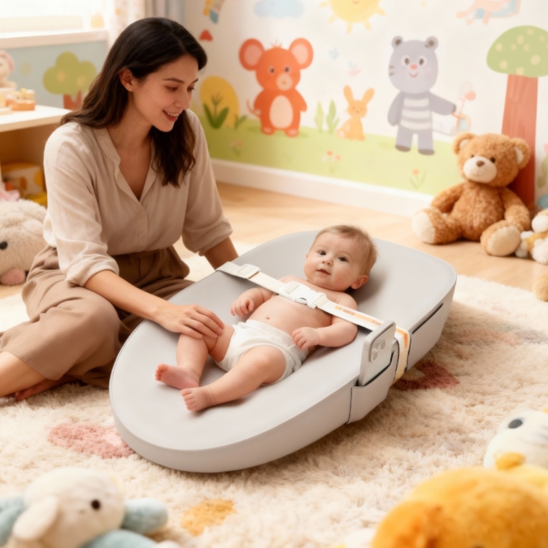 Diaper Changing Mat - Antypoślizgowy przewijak dla niemowląt z funkcjami