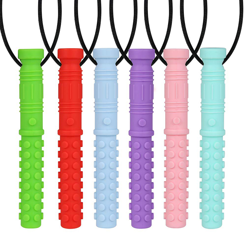 Baby Products Specials - 6 SZTUK Silikonowy naszyjnik do żucia